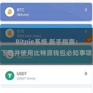 Bitpie系统 新手指南：下载并使用比特派钱包必知事项