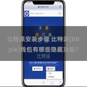 比特派安装步骤 比特派(Bitpie)钱包有哪些隐藏功能？