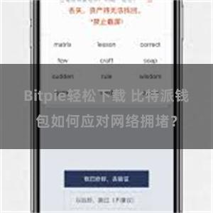 Bitpie轻松下载 比特派钱包如何应对网络拥堵？