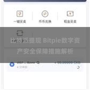 比特派提现 Bitpie数字资产安全保障措施解析