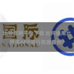 比特派跨平台下载 如何使用比特派APP进行数据备份？