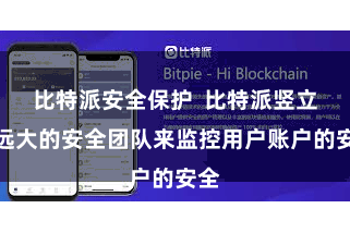 比特派安全保护  比特派竖立了远大的安全团队来监控用户账户的安全