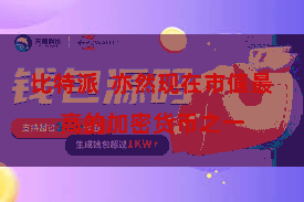 比特派  亦然现在市值最高的加密货币之一