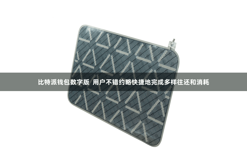 比特派钱包数字版  用户不错约略快捷地完成多样往还和消耗